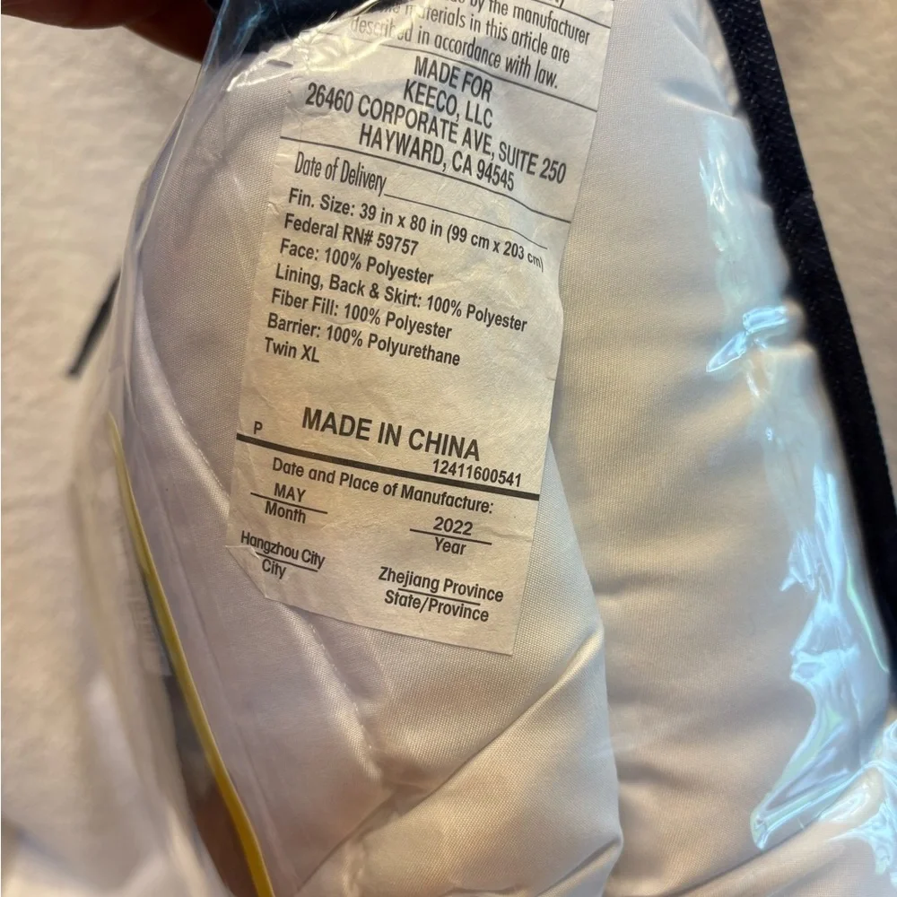 SERTA Perfect Sleeper Comfy Sleep Mattress Pad - White